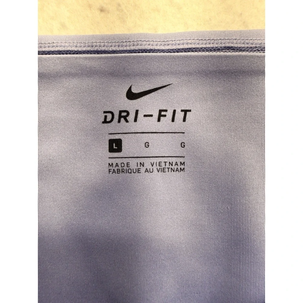 Nike One Luxe Women's Mid-Rise Crop Leggings Size L Purple Wild Berry AT3100-569